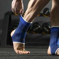 AliExpress NONE 2026 new 1 pair of one size elastic breathable ankle support sled.Professional protective gear is used for running and cycling.