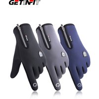 AliExpress NONE GETINFIT Cycling Gloves Add fleece warmth Windproof Anti-wear Waterproof Adding Fleece Outdoor Anti-slip Touch Screen Reflection