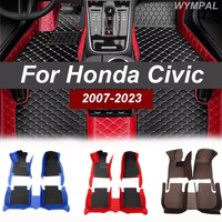 Car Floor Mats For Honda Civic MK8 2007 2008 2009 2010 2011 2012 2013 2014 2015 2016 2017 2018 2019 2020-2023 Car Accessories