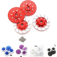 4pcs Metal Brake Disc Wheel Hex Hub Adapter 12mm for Tamiya TT01 TT02 HPI HSP 94123 Sakura D4 1/10 RC On Road Racing Car