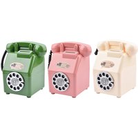 Retro Telephone Piggy Bank Home Decor Coin Bank Phone Money Saving Box for Festival Christmas Home Living Room Adult Kids