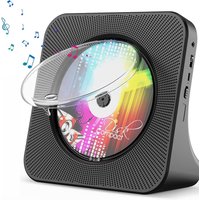 Hot Rechargeable CD Player with Bluetooth Infrared Remote Control Built-in Speaker AUX USB FM Radio For CD-R/CD-RW Music Player