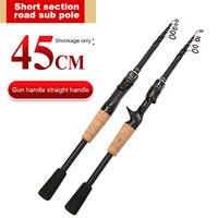 Baitcasting Lure Fishing Rod Lightweight Collapsible Fishing Baitcasting Rod Professional for Saltwater Freshwater Fishing