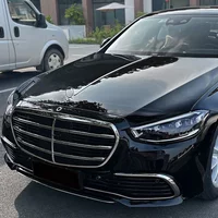 For Maybach Style For Mercedes Benz S Class W222 W223 E CLASS W213 Engine Hood Chrome Trim Molding Modification