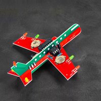 DIY Electronic Kit Small Airplane Flow Lamp Flashing CD4017 LED Fun Science Electronic Components Soldering Assembly Practice