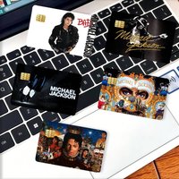 American singer M-Michael J-Jackson Credit Card Decorative Card Stickers Suitable For Bank Cards Metro Transit Anti scratch Gift