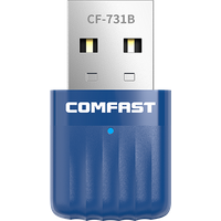 COMFAST CF-731B 572Mbps WiFi 6 Bluetooth 5.4 USB Adapter Dual Band 2.4G/5.8G WiFi Receiver Transmitter for PC Laptop Desktop