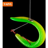 TAIYU 10pcs Bouncing Fishing Lure 2g 6g Bionic Loach Bait Simulation Tail Wobblers Lures 10 Colors Artificial Silicone Soft Bait