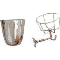AEE6-Wall Mounted Container Vase, Multifunctional Hanging Storage Rack Artificial Plant Outdoor Mail Decoration