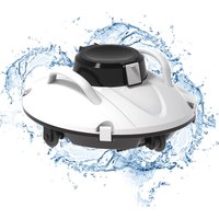 Robot Swimming Pool Cleaner Cordless Automatic Vacuum Electric Brushes Outdoor 5000mAh Recharge Cruising Ability 110 Minutes