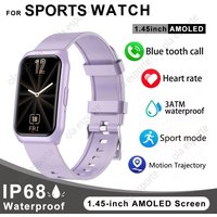 Smart Watch Women Men AMOLED Screen Health Heart Rate Monitoring Bluetooth Call IP68 Waterproof Outdoor Sport Call Smartwatch