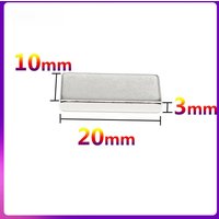 20x10x3 mm Super Strong Square Magnet 20mmx10mmx3 mm for Home Refrigerators, Offices DIY 20*10*3 mm