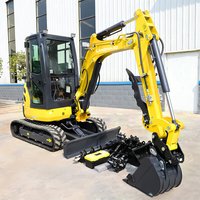 Free Shipping 2.5 Ton Mini Excavator Euro 5 Yanmar Engine Mini Excavator Home Use Farm Excavator Trencher Minibagger Customized
