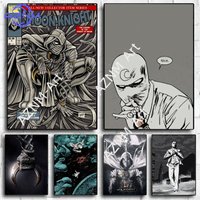 Moon G-Knight-D Poster No Framed Poster Kraft Club Bar Paper Vintage Poster Wall Art Painting Bedroom Study Stickers