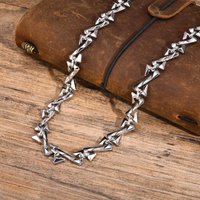 Mprainbow Mens Letter Z Shaped Chain Necklaces for Boys,Valentine's Father's Day Birthday Party Gifts for Him Jewelry