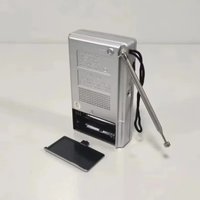 Portable AA Battery Mini AM /FM Radio Dual Band Stereo Pocket Radio Suitable for Home Outdoor Hiking Camping with Headphone Jack
