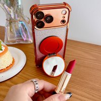 UltraThin Mirror For Magsafe Magnetic Phone Holder Griptok Grip For iPhone 17 Samsung Xiaomi Portable Foldable Case Ring Stand