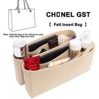 EverToner Fits For GST Felt Cloth Insert Bag Organizer Makeup Handbag Organizer Travel Inner Purse Portable Cosmetic Bags