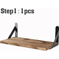 Wall Mounted Wood Shelves Rustic Floating Book Shelf Decorative Multipurpose for Home Storage