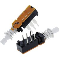 10pcs Push switch A03-03 Piano keys switch PS42F42 power switch lock no lock Straight key switch 6PIN 2X3pin