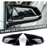Gloss Black Rear Wing Mirror Cover Cap For BMW F20 F21 F22 F30 F32 F36 X1 F87 M3 image 3
