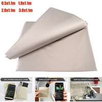 Conductive Nickel Copper Faraday Fabric Polyester Material Silver WiFi/RF Anti-Radiation Cloth Anti Signal Interfer Cloth