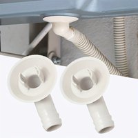 2pcs 19mm Elbow AC Drain Hose Connector - PP Condensate Adapter, for Mini Split/Window AC