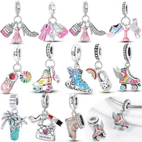 925 Sterling Silver Music Note Charms Beads Fit Original Bracelets Bag Keychain Charms Beads Pendant Diy Women Jewelry Gift