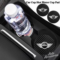 Car Anti-slip Water Cup Pad Anti-noise Coaster Mat For BMW MINI Cooper S One Jcw F54 F55 F56 F57 F60 Clubman Countryman R57 R58