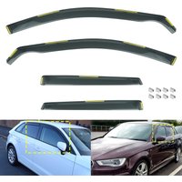 4pcs Wind Deflectors Edgevisors Tint For Audi A3 S3 RS3 8V Hatchback 5-Door 2013-2020 Auto Window Wind Rain Sun Guard Deflector