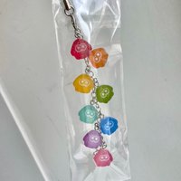 Anime Keychain Women Splatoon Acrylic Key Chain Man Candy Key Ring Funny Pendant Ornament Accessories Friend Gift