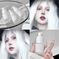 Matte White Liquid Foundation, Waterproof Long-Lasting Buildable Coverage, Cosplay & Halloween Makeup Base Primer Concealer