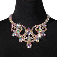 Belly Dance Sparkle Necklace Competition Dancer Accessory Shine Dancing Necklace Stage Performance Costume Egypt Show