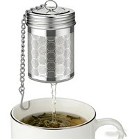 1PCS Stainless Steel Tea Infuser with Fine Mesh Strainer for Brewing Loose Black Tea Spices Seasonings Tea Water Separator
