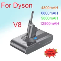 Batterie de remplacement pour aspirateur Dyson V8 2026, nouveau produit, 12800mAh 21.6V, pour aspirateur portable Dyson V8