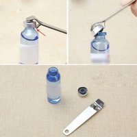 Can Opener Tool 3pcs Multifunction Beer Bottle Starter Oral Liquid Vial , Silver Manual