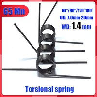 V-shaped Springs with a Torsional Springs Miniature Torsional Springs Return Springs Wire Diameter of 1.4 mm 60°/90°/120°/180°