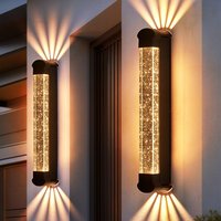 Outdoor Crystal Wall Lamp Waterproof Balcony Villa Corridor Exterior Wall Simple Outdoor Courtyard Stairs Up and Down Spotlights