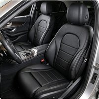 5 Seats PU Leather Cushion Custom Full Surround Car Seat Covers for Mercedes-Benz C Class Estate Wagon Imported 2016-2020 W205