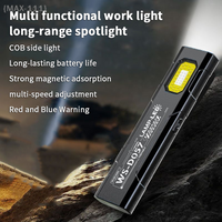 【F-MAX111】Compact USB-C Rechargeable Pocket LED Flashlight - 800mAh Multi-Mode Long-Range Light for Camping Travel Emergency Gea