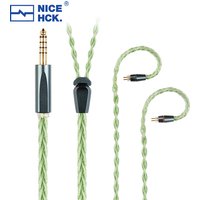 NICEHCK GreenMood Wire Unique Multi-material Combination Earphone Audio Cable 4.4mm 0.78 2Pin for HeartField Yume2 ELIXIR A5000