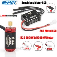 1224 Brushless Motor 4000KV 5000KV 25A Metal ESC 5V/1A for 1/18 1/24 1/28 SCX24 Mini RC Crawler Micro Drift Car Upgrade Part