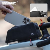 Rhinowalk Oberrohr-Tasche Wasserdicht 1L Fahrrad-Schnellverschluss Vorder-/Unterrohr-Rahmentasche Mit UFO-Scheibe Schnelle Installation/Entfernung