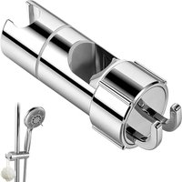 Adjustable Shower Head Holder 18-25mm Diameter Hand Shower Holder Bracket for Slide Bar No Drill Shower Head Bracket Shower Tool