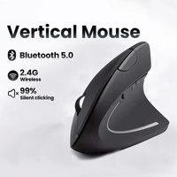 Vertical Mouse Ergonomic 2.4GHz Wireless Optical Mice 3 Adjustable DPI 800/1200/1600 Mice For MacBook Tablet Laptop PC Computer