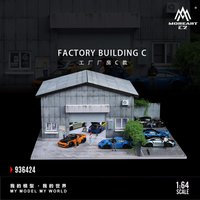 TimeMicro×MoreArt 1:64 Factory Building C Lighting Version Assembly Display Model