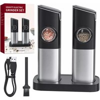 Electric Automatic Mill Pepper and Salt Grinder with LED Light Adjustable Coarseness Produced