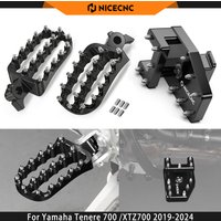 NICECNC For Yamaha Tenere 700 /XTZ700 2019-2024 Wide Foot Pegs Footrest DualControl Brake Pedal Tenere 700 Accessories 2024 2023