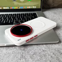 Case For Vivo X300 Ultra Pro X300s Magnetic Red Lens Ring Metal Buttons Diamond Pattern Leather Cover For Vivo X300 Shockproof