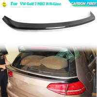 Carbon Fiber Rear Trunk Middle Spoiler For Volkswagen VW Golf 7 VII MK7 GTI R R-Line Standard 14-17 Rear Middle Wing Spoiler FRP
